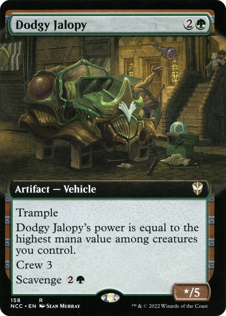 Dodgy Jalopy (NCC-158) - New Capenna Commander: (Extended Art) - Premium MTG Single from Wizards of the Coast - Just $0.08! Shop now at Game Crave Tournament Store