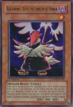 Blackwing - Vayu the Emblem of Honor (ANPR-EN005) - Ancient Prophecy Unlimited - Premium Yugioh Single from Konami - Just $12.52! Shop now at Game Crave Tournament Store