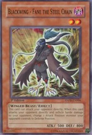 Blackwing - Fane the Steel Chain (ANPR-EN006) - Ancient Prophecy 1st Edition - Premium Yugioh Single from Konami - Just $0.28! Shop now at Game Crave Tournament Store