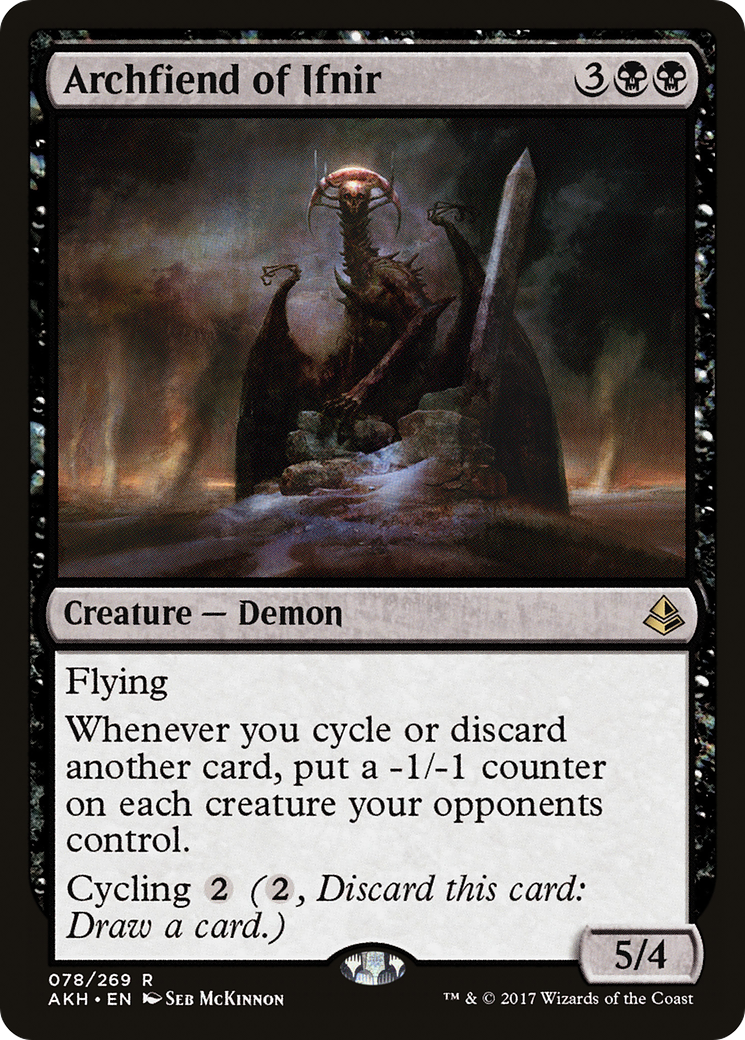 Archfiend of Ifnir (AKH-078) - Amonkhet Foil - Premium MTG Single from Wizards of the Coast - Just $3.75! Shop now at Game Crave Tournament Store