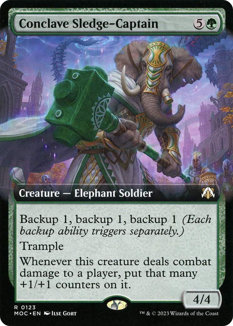 Conclave Sledge-Captain (MOC-123) - March of the Machine Commander: (Extended Art) - Premium MTG Single from Wizards of the Coast - Just $0.23! Shop now at Game Crave Tournament Store