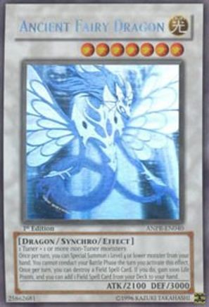 Ancient Fairy Dragon (Ghost Rare) (ANPR-EN040) - Ancient Prophecy 1st Edition - Premium Yugioh Single from Konami - Just $200! Shop now at Game Crave Tournament Store