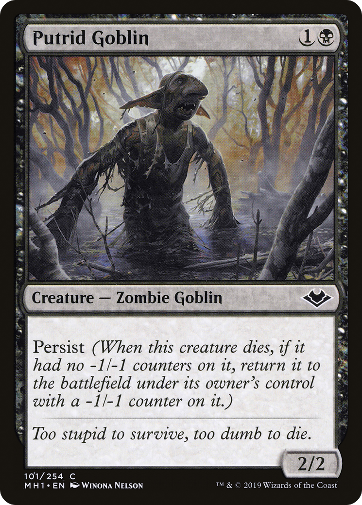 Putrid Goblin (MH1-101) - Modern Horizons - Premium MTG Single from Wizards of the Coast - Just $0.08! Shop now at Game Crave Tournament Store