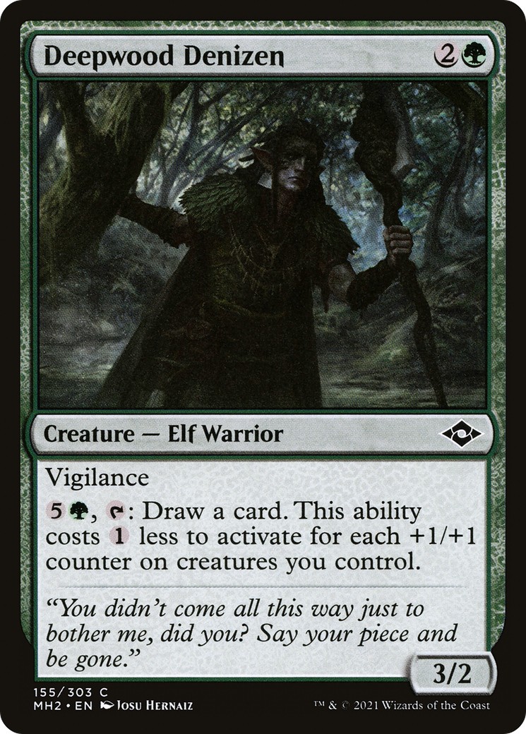 Deepwood Denizen (MH2-155) - Modern Horizons 2 - Premium MTG Single from Wizards of the Coast - Just $0.08! Shop now at Game Crave Tournament Store