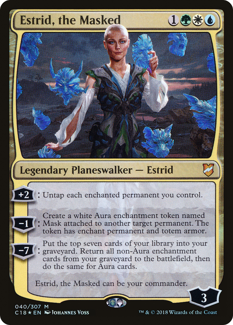 Estrid, the Masked (C18-040) - Commander 2018 Foil - Premium MTG Single from Wizards of the Coast - Just $0.29! Shop now at Game Crave Tournament Store