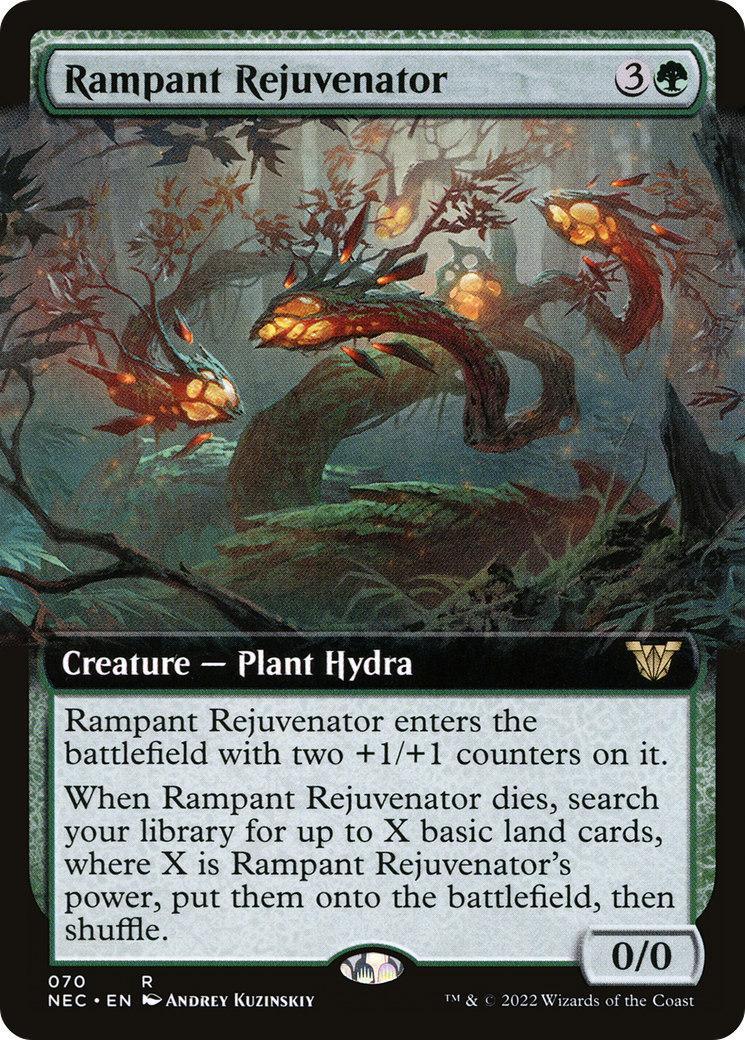 Rampant Rejuvenator (NEC-070) - Neon Dynasty Commander: (Extended Art) - Premium MTG Single from Wizards of the Coast - Just $0.71! Shop now at Game Crave Tournament Store