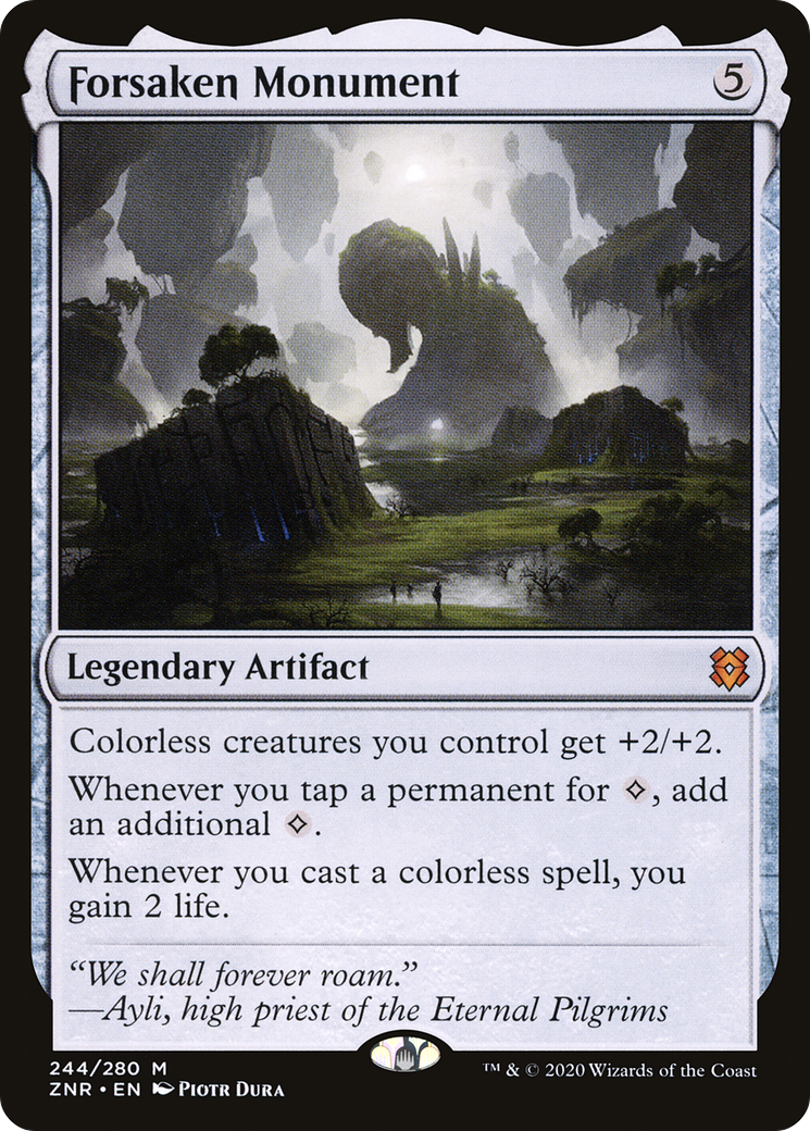 Forsaken Monument (ZNR-244) - Zendikar Rising Foil - Premium MTG Single from Wizards of the Coast - Just $3.03! Shop now at Game Crave Tournament Store