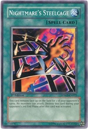Nightmare's Steelcage (SDWS-EN022) - Structure Deck: Warriors' Strike 1st Edition - Premium Yugioh Single from Konami - Just $0.41! Shop now at Game Crave Tournament Store