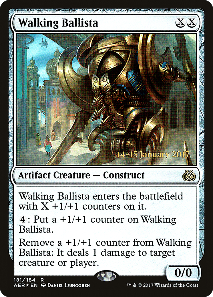 Walking Ballista (PAER-181S) - Aether Revolt Promos Foil - Premium MTG Single from Wizards of the Coast - Just $5.17! Shop now at Game Crave Tournament Store