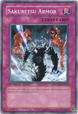Sakuretsu Armor (SDWS-EN034) - Structure Deck: Warriors' Strike 1st Edition - Premium Yugioh Single from Konami - Just $0.30! Shop now at Game Crave Tournament Store