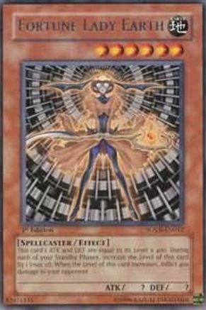 Fortune Lady Earth (SOVR-EN012) - Stardust Overdrive Unlimited - Premium Yugioh Single from Konami - Just $0.33! Shop now at Game Crave Tournament Store