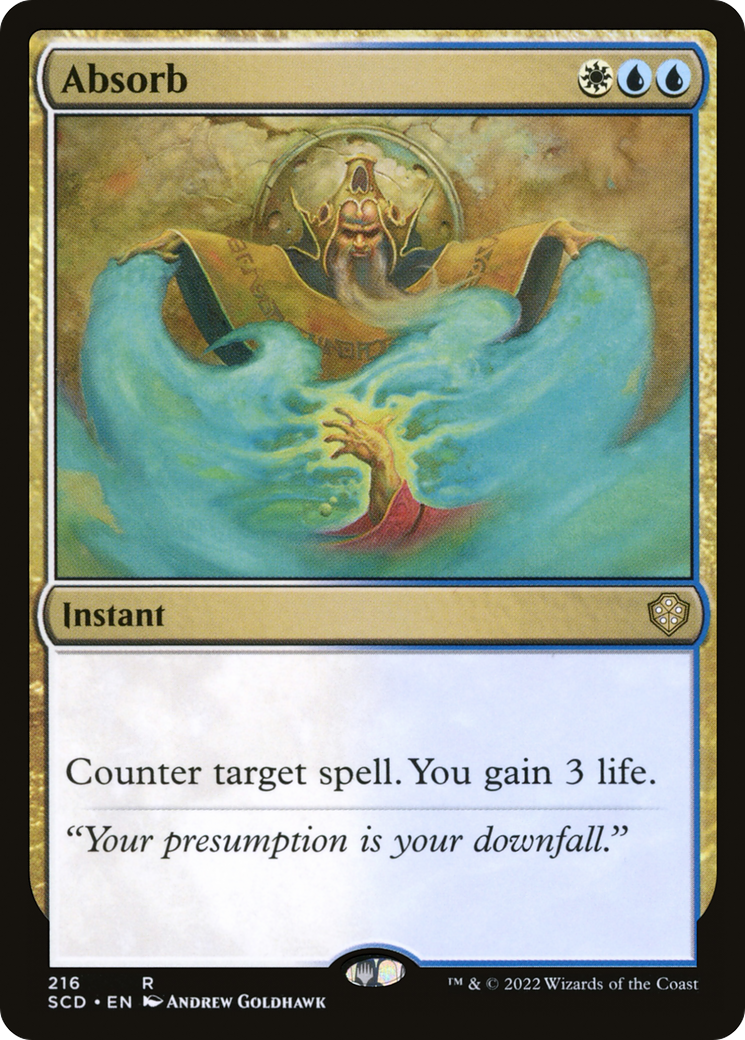 Absorb (SCD-216) - Starter Commander Decks - Premium MTG Single from Wizards of the Coast - Just $0.25! Shop now at Game Crave Tournament Store