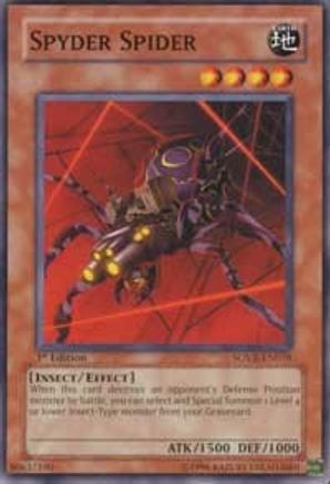 Spyder Spider (SOVR-EN018) - Stardust Overdrive 1st Edition - Premium Yugioh Single from Konami - Just $0.08! Shop now at Game Crave Tournament Store