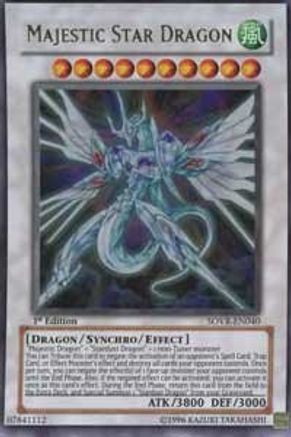 Majestic Star Dragon (SOVR-EN040) - Stardust Overdrive 1st Edition - Premium Yugioh Single from Konami - Just $5.04! Shop now at Game Crave Tournament Store