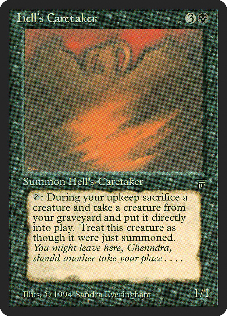Hell's Caretaker (LEG-104) - Legends - Premium MTG Single from Wizards of the Coast - Just $12.39! Shop now at Game Crave Tournament Store