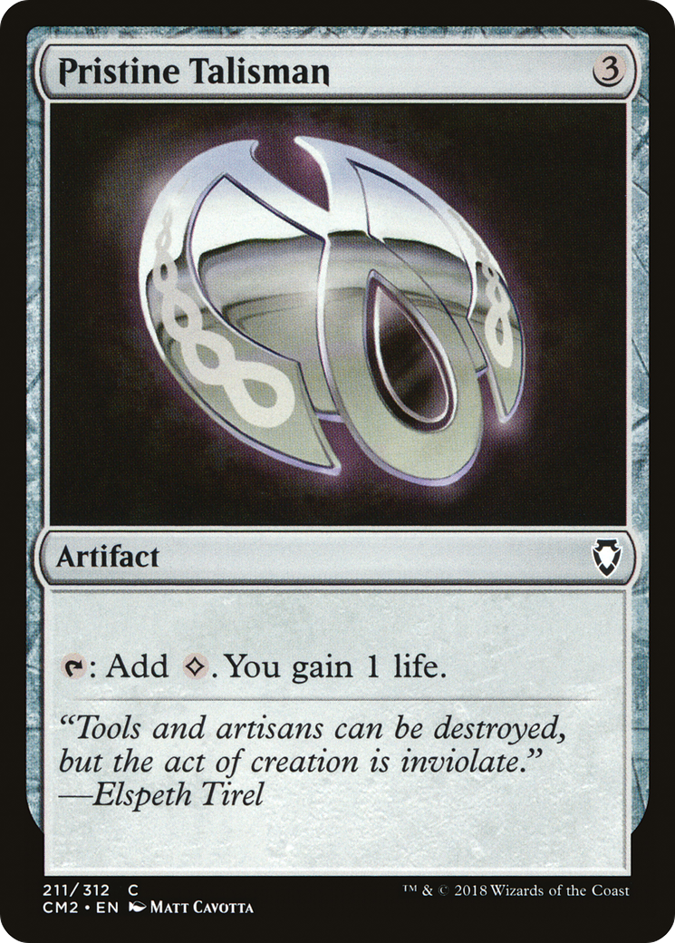 Pristine Talisman (CM2-211) - Commander Anthology Volume II - Premium MTG Single from Wizards of the Coast - Just $0.08! Shop now at Game Crave Tournament Store
