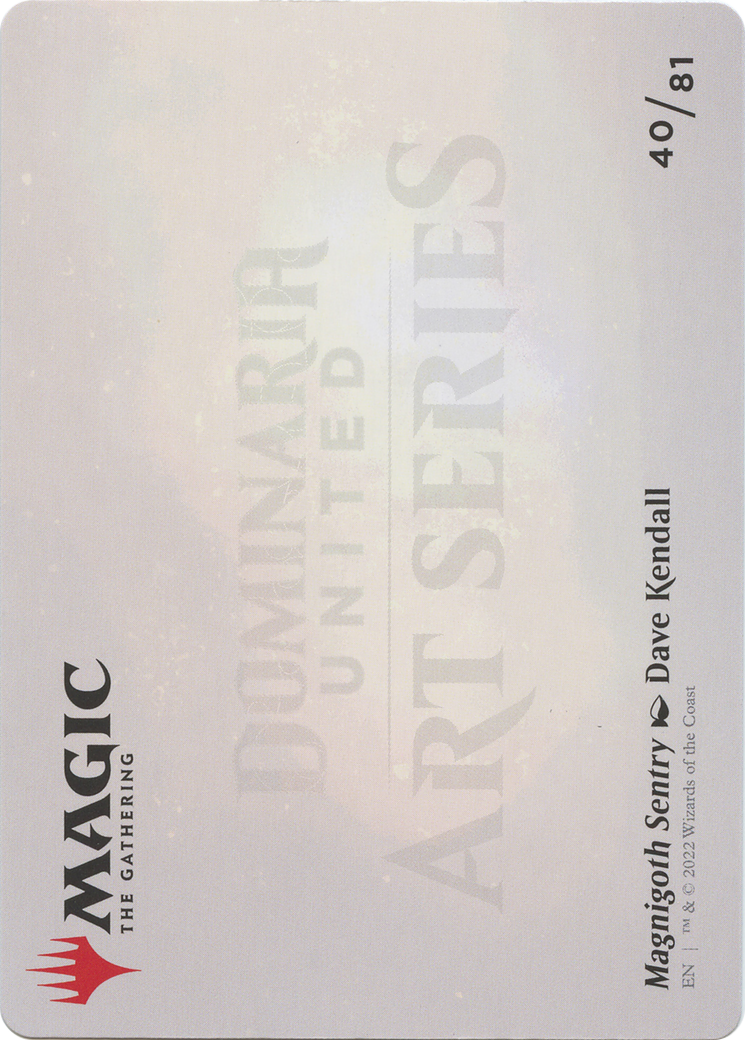 Magnigoth Sentry // Magnigoth Sentry (ADMU-040) - Dominaria United Art Series (Borderless) - Premium MTG Single from Wizards of the Coast - Just $0! Shop now at Game Crave Tournament Store