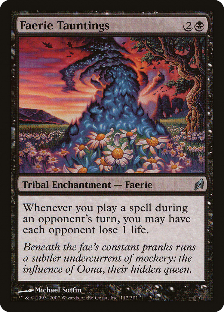 Faerie Tauntings (LRW-112) - Lorwyn Foil - Premium MTG Single from Wizards of the Coast - Just $2.99! Shop now at Game Crave Tournament Store