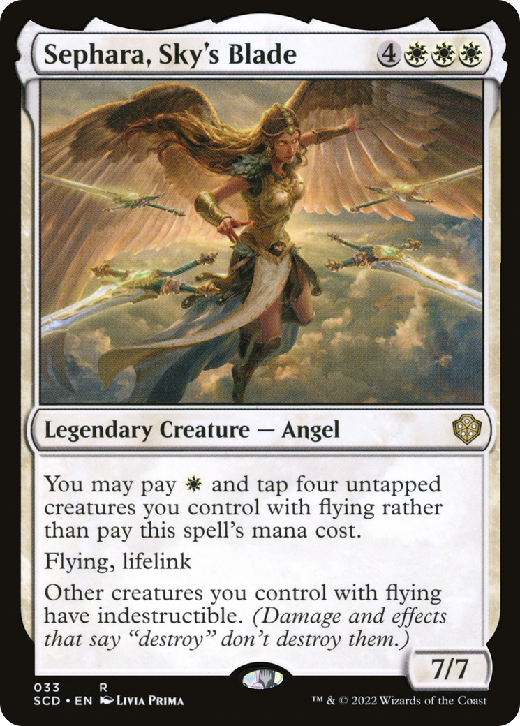 Sephara, Sky's Blade (SCD-033) - Starter Commander Decks - Premium MTG Single from Wizards of the Coast - Just $0.66! Shop now at Game Crave Tournament Store