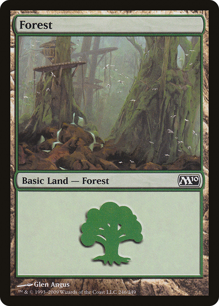 Forest (M10-246) - Magic 2010 Foil - Premium MTG Single from Wizards of the Coast - Just $0.09! Shop now at Game Crave Tournament Store