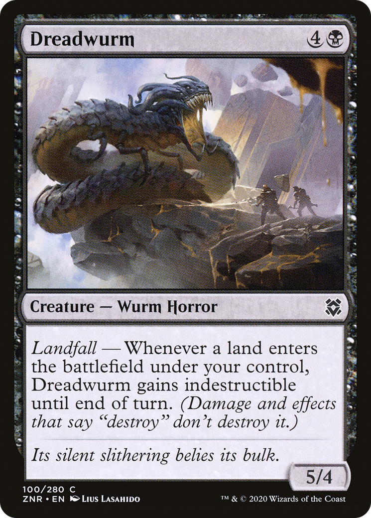 Dreadwurm (ZNR-100) - Zendikar Rising - Premium MTG Single from Wizards of the Coast - Just $0.08! Shop now at Game Crave Tournament Store