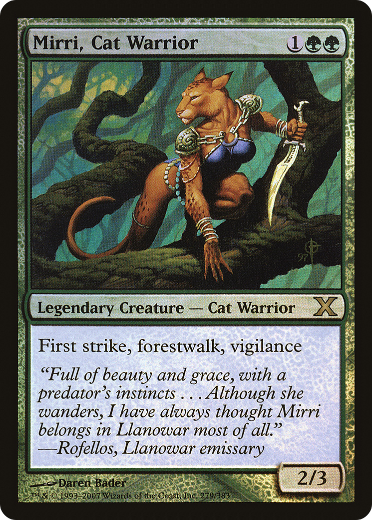 Mirri, Cat Warrior (10E-279★) - Tenth Edition Foil - Premium MTG Single from Wizards of the Coast - Just $8.39! Shop now at Game Crave Tournament Store