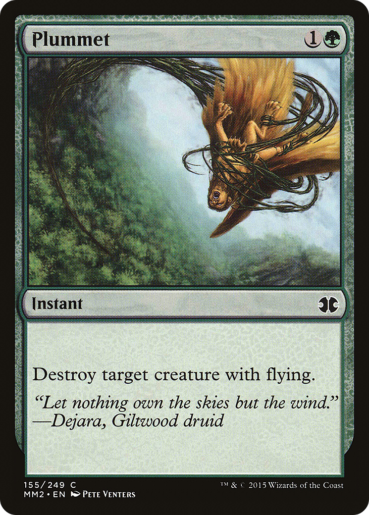 Plummet (MM2-155) - Modern Masters 2015 Foil - Premium MTG Single from Wizards of the Coast - Just $0.08! Shop now at Game Crave Tournament Store