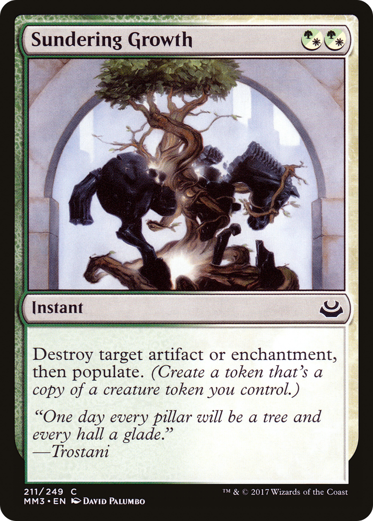 Sundering Growth (MM3-211) - Modern Masters 2017 - Premium MTG Single from Wizards of the Coast - Just $0.08! Shop now at Game Crave Tournament Store