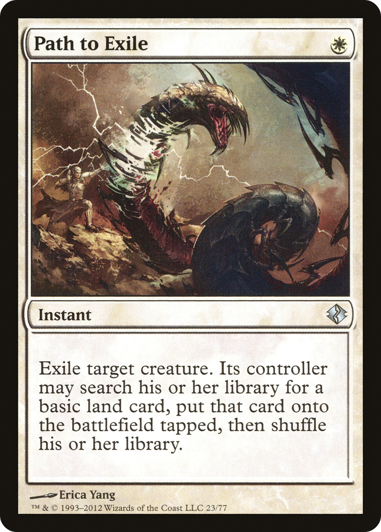 Path to Exile (DDI-023) - Duel Decks: Venser vs. Koth - Premium MTG Single from Wizards of the Coast - Just $0.46! Shop now at Game Crave Tournament Store