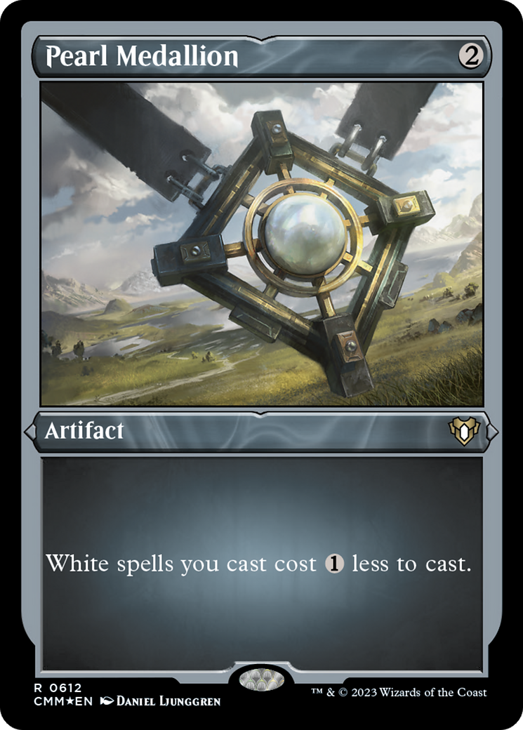 Pearl Medallion (CMM-612) - Commander Masters Etched Foil - Premium MTG Single from Wizards of the Coast - Just $1.63! Shop now at Game Crave Tournament Store