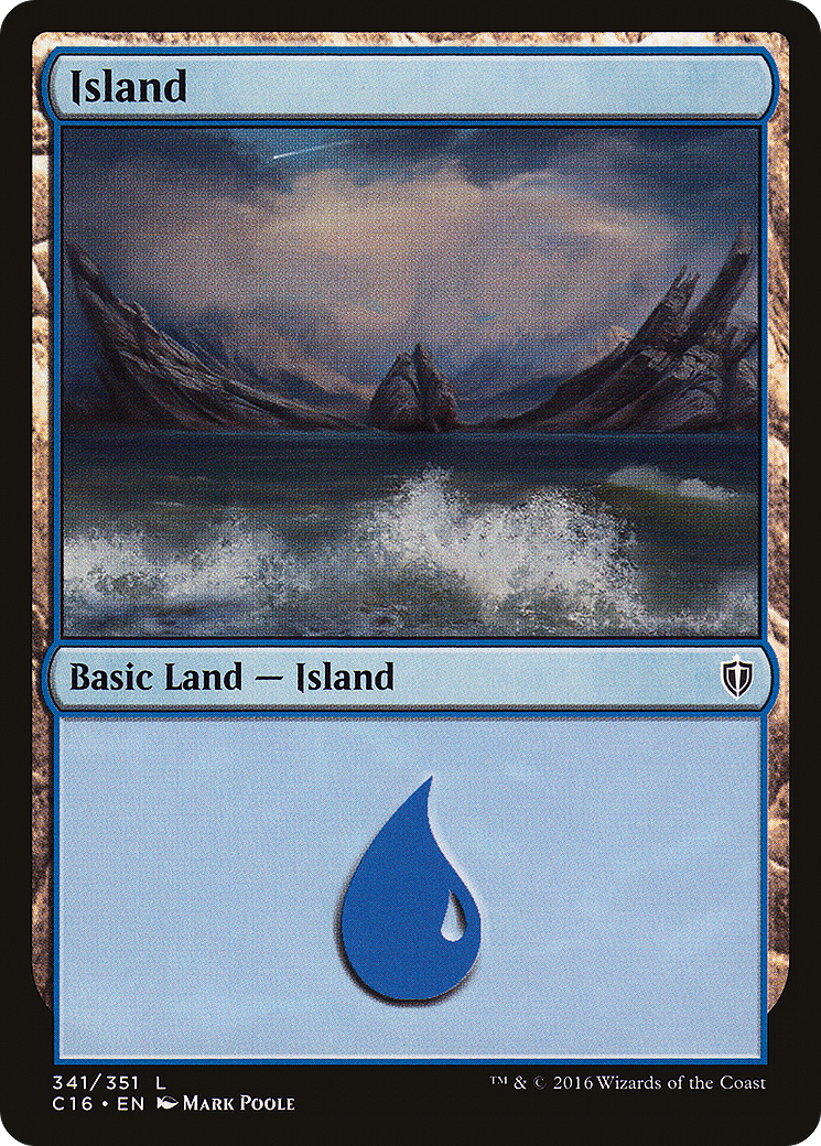 Island (C16-341) - Commander 2016 - Premium MTG Single from Wizards of the Coast - Just $0.08! Shop now at Game Crave Tournament Store