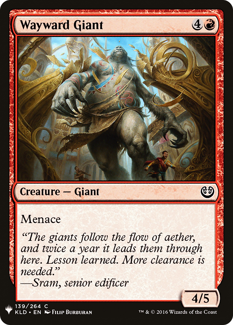 Wayward Giant (MB1-1101) - Mystery Booster - Premium MTG Single from Wizards of the Coast - Just $0.08! Shop now at Game Crave Tournament Store