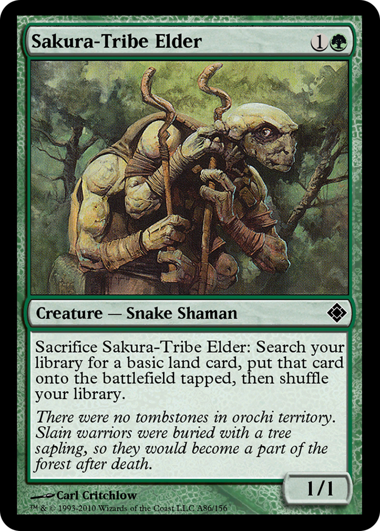 Sakura-Tribe Elder (TD0-A86) - Magic Online Theme Decks - Premium MTG Single from Wizards of the Coast - Just $0! Shop now at Game Crave Tournament Store