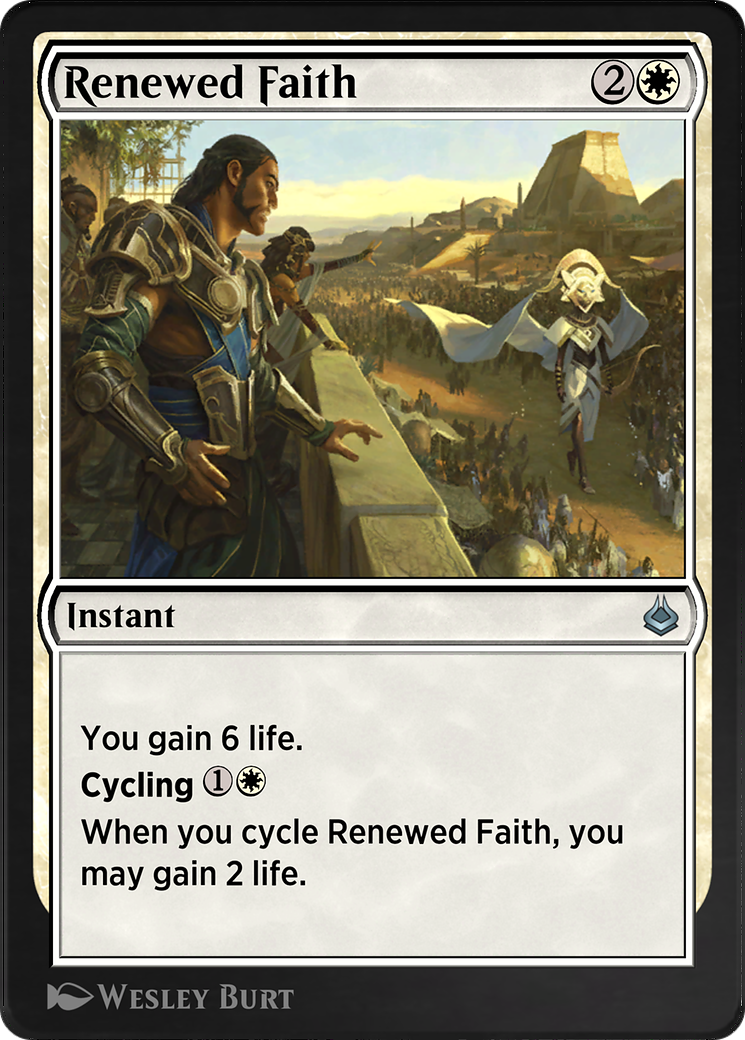 Renewed Faith (AKR-032) - Amonkhet Remastered - Premium MTG Single from Wizards of the Coast - Just $0! Shop now at Game Crave Tournament Store