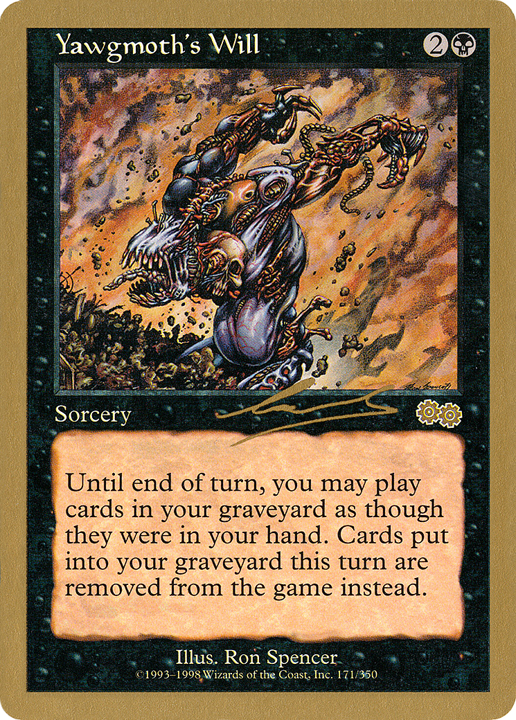 Yawgmoth's Will (WC00-NL171) - World Championship Decks 2000 - Premium MTG Single from Wizards of the Coast - Just $7.20! Shop now at Game Crave Tournament Store