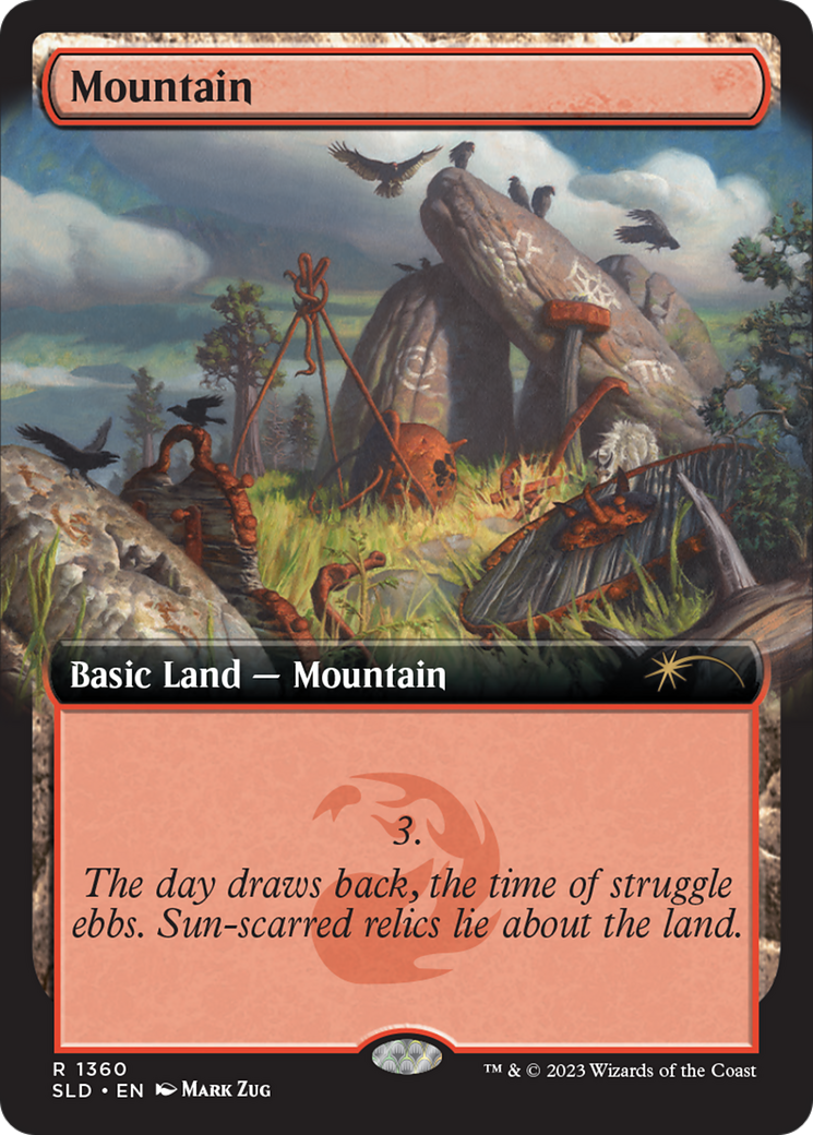 Mountain (SLD-1360) - Secret Lair Drop: (Extended Art) Foil - Premium MTG Single from Wizards of the Coast - Just $1.33! Shop now at Game Crave Tournament Store