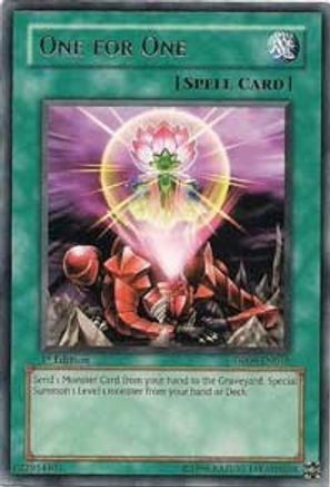 One for One (DP09-EN018) - Duelist Pack 9: Yusei 2 1st Edition - Premium Yugioh Single from Konami - Just $0.82! Shop now at Game Crave Tournament Store
