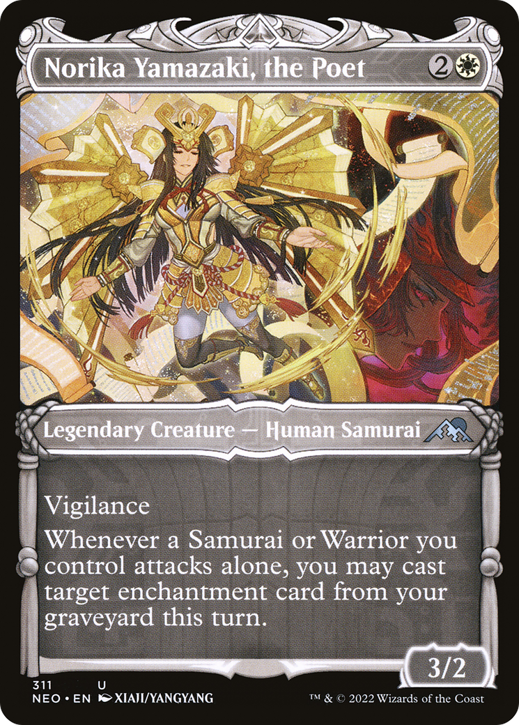 Norika Yamazaki, the Poet (NEO-311) - Kamigawa: Neon Dynasty: (Showcase) Foil - Premium MTG Single from Wizards of the Coast - Just $0.08! Shop now at Game Crave Tournament Store