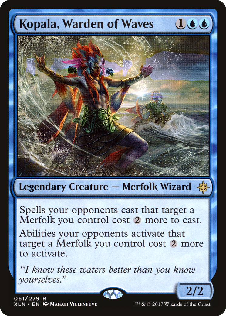 Kopala, Warden of Waves (XLN-061) - Ixalan Foil - Premium MTG Single from Wizards of the Coast - Just $0.54! Shop now at Game Crave Tournament Store
