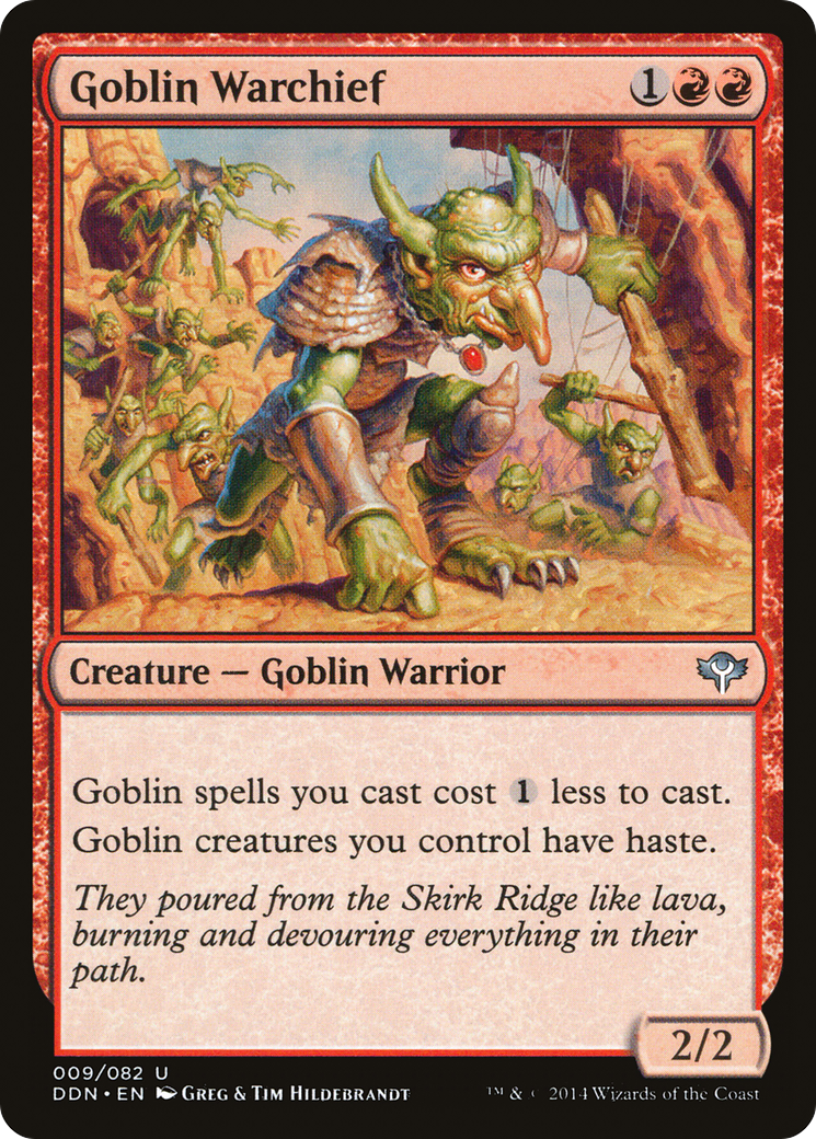 Goblin Warchief (DDN-009) - Duel Decks: Speed vs. Cunning - Premium MTG Single from Wizards of the Coast - Just $0.77! Shop now at Game Crave Tournament Store