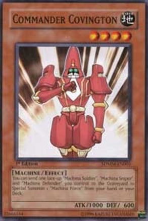 Commander Covington (SDMM-EN005) - Structure Deck: Machina Mayhem 1st Edition - Premium Yugioh Single from Konami - Just $0.25! Shop now at Game Crave Tournament Store