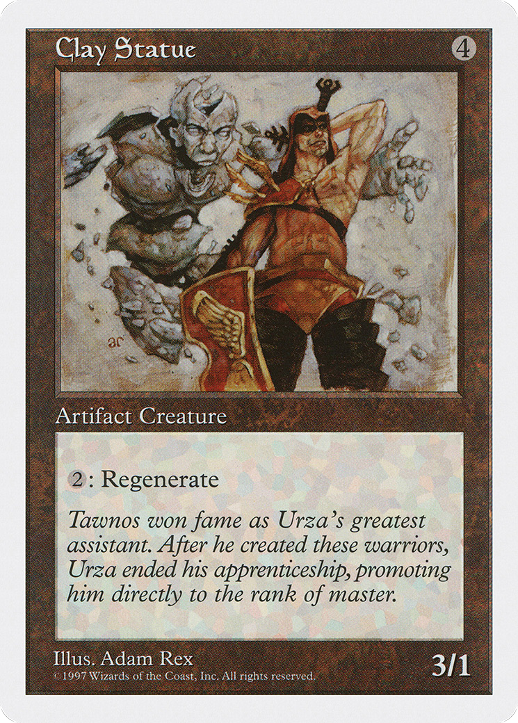 Clay Statue (5ED-355) - Fifth Edition - Premium MTG Single from Wizards of the Coast - Just $0.08! Shop now at Game Crave Tournament Store