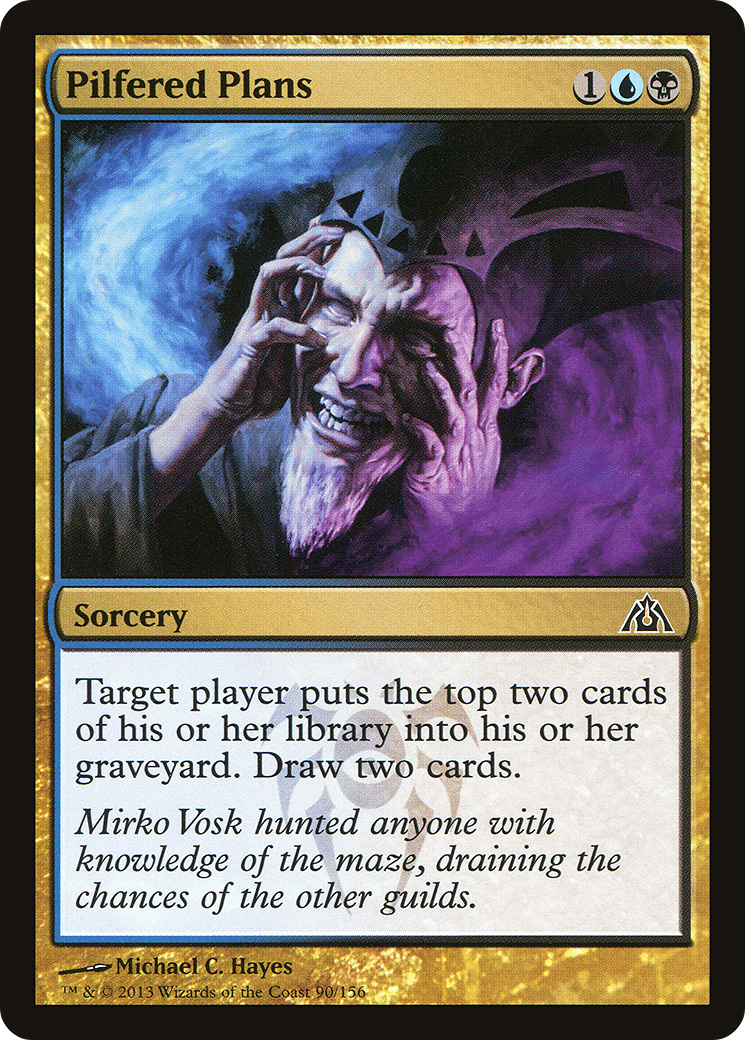 Pilfered Plans (DGM-090) - Dragon's Maze Foil - Premium MTG Single from Wizards of the Coast - Just $0.09! Shop now at Game Crave Tournament Store