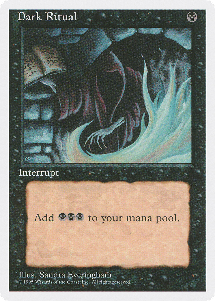 Dark Ritual (4ED-129) - Fourth Edition - Premium MTG Single from Wizards of the Coast - Just $0.68! Shop now at Game Crave Tournament Store