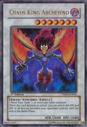 Chaos King Archfiend (TSHD-EN041) - The Shining Darkness 1st Edition - Premium Yugioh Single from Konami - Just $0.41! Shop now at Game Crave Tournament Store