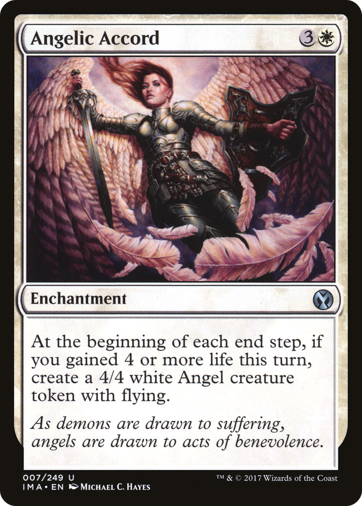 Angelic Accord (IMA-007) - Iconic Masters Foil - Premium MTG Single from Wizards of the Coast - Just $3.03! Shop now at Game Crave Tournament Store