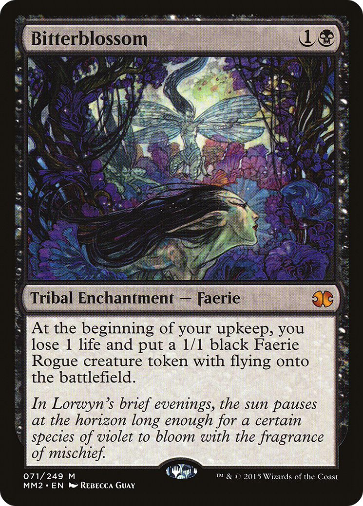 Bitterblossom (MM2-071) - Modern Masters 2015 Foil - Premium MTG Single from Wizards of the Coast - Just $14.80! Shop now at Game Crave Tournament Store