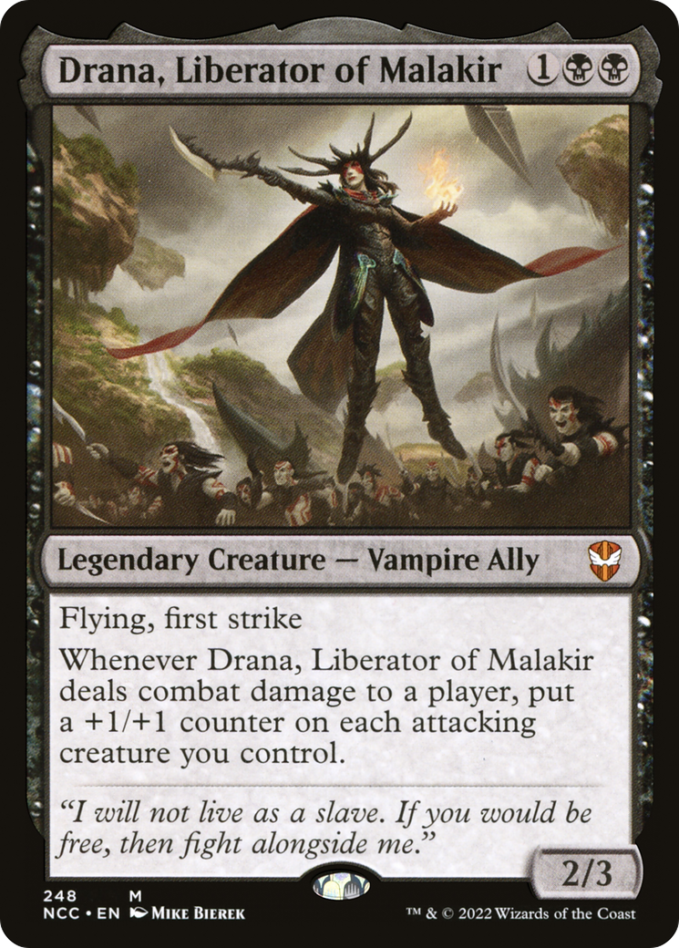 Drana, Liberator of Malakir (NCC-248) - New Capenna Commander - Premium MTG Single from Wizards of the Coast - Just $2.14! Shop now at Game Crave Tournament Store