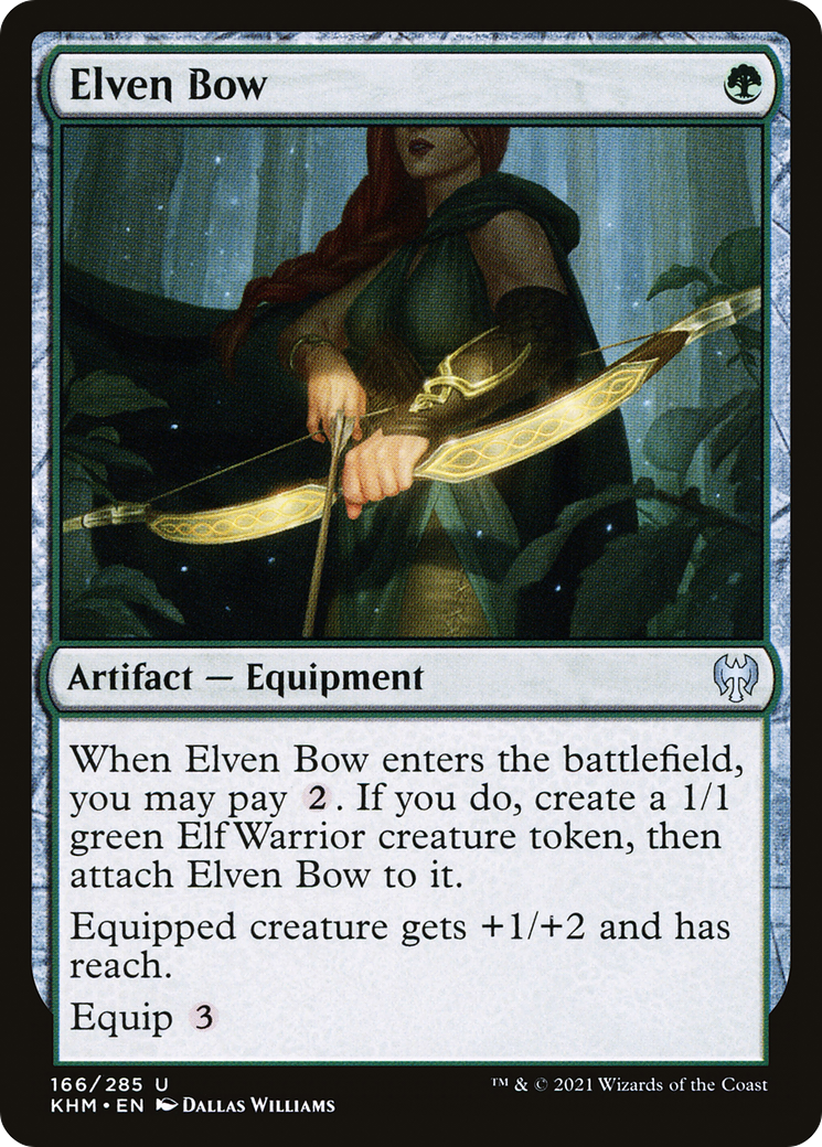 Elven Bow (KHM-166) - Kaldheim Foil - Premium MTG Single from Wizards of the Coast - Just $0.08! Shop now at Game Crave Tournament Store