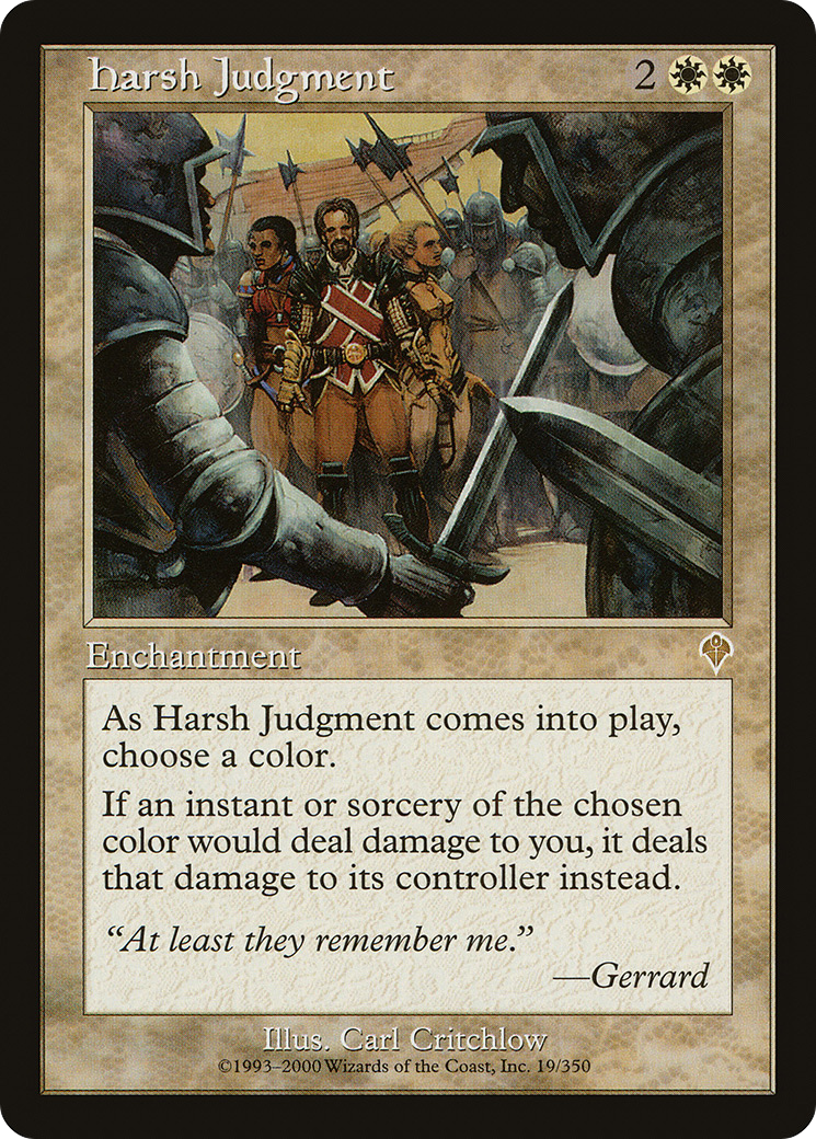 Harsh Judgment (INV-019) - Invasion - Premium MTG Single from Wizards of the Coast - Just $0.08! Shop now at Game Crave Tournament Store